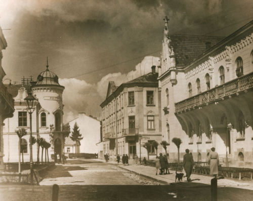 Brzeżany, poczta, fot. Józef Dańda, zdjęcie ze zbiorów Muzeum Górnośląskiego