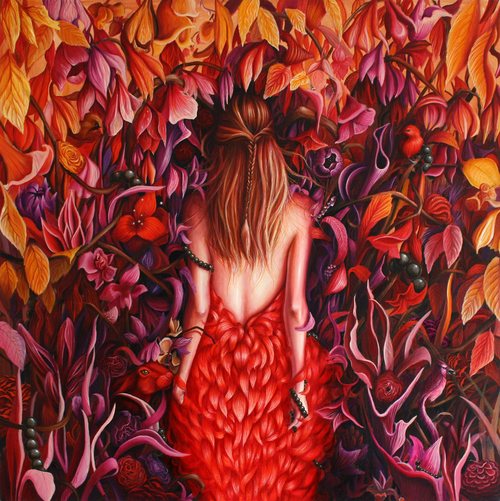 Ewa_Proczuk-Kuziak_Kadej_nocy_zapadam_si_coraz_gbiej_olej_na_potnie_80x80cm