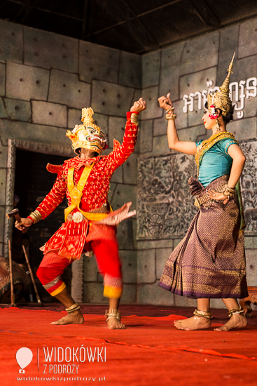 Tańcząca Apsara w restauracji w Siem Reap. © Katarzyna i Marek Stor. 